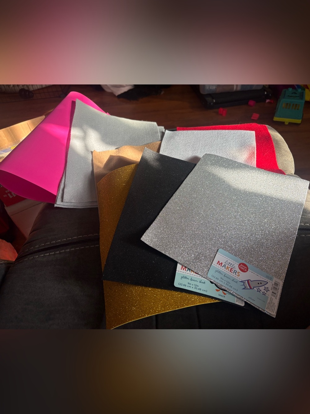 🔥5 FOR $25🔥 Bundle of Glitter & Neon Foam and Felt Craft Sheets